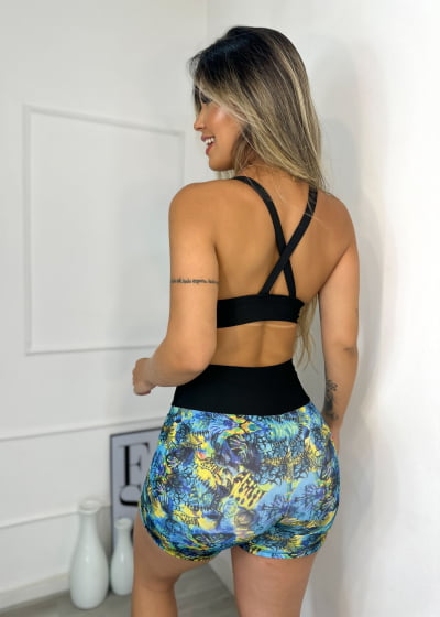 Conjunto Fitness Feminino Top E Short  Academia Treino