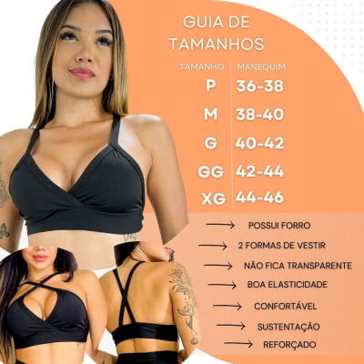 Top Fitness Cinza Mescla Com Forro Treino